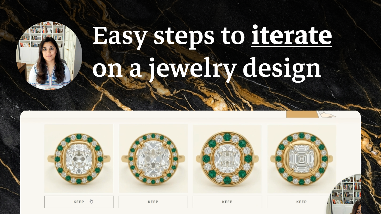 Easy steps to iterate on a jewelry design