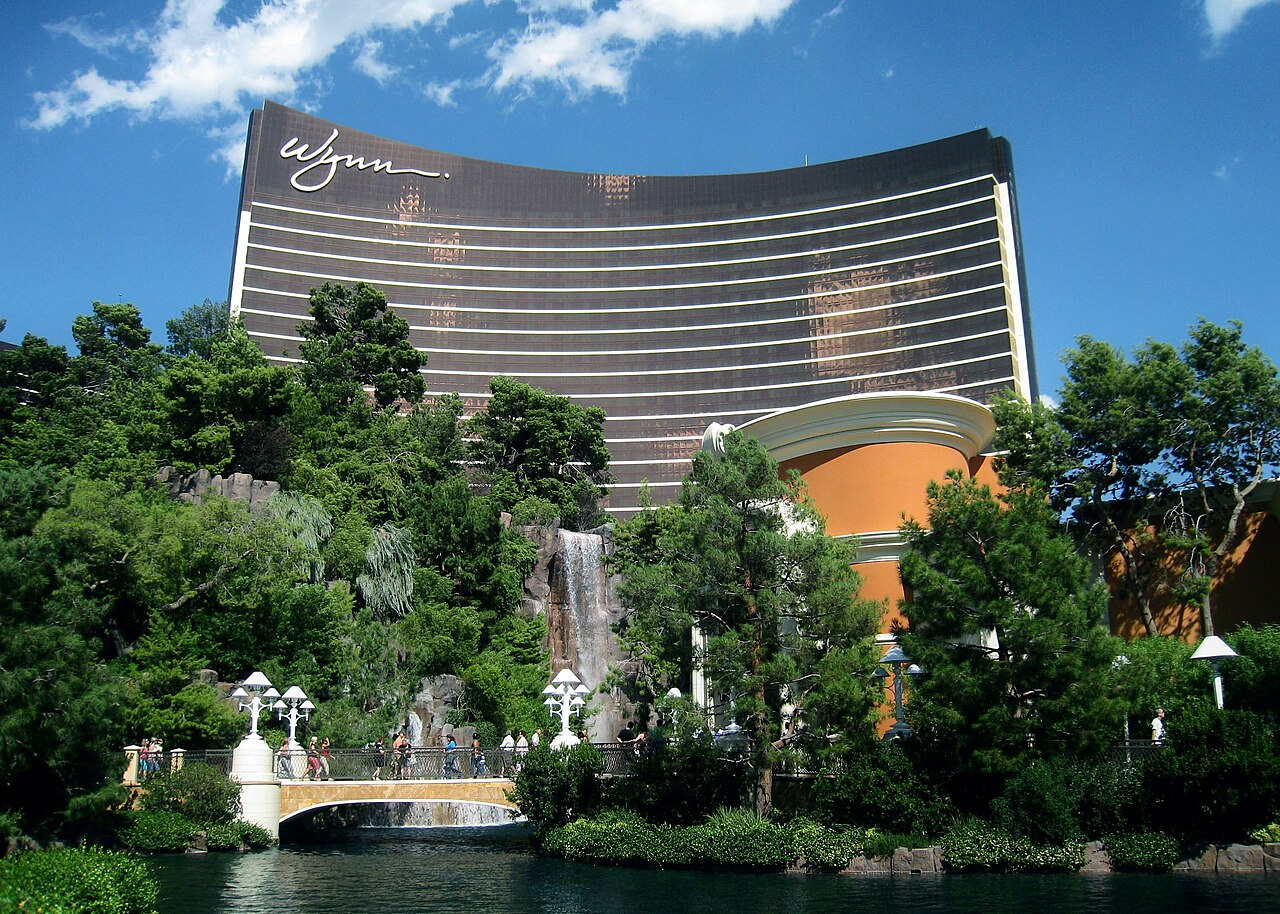 Wynn Las Vegas resort facade and gardens