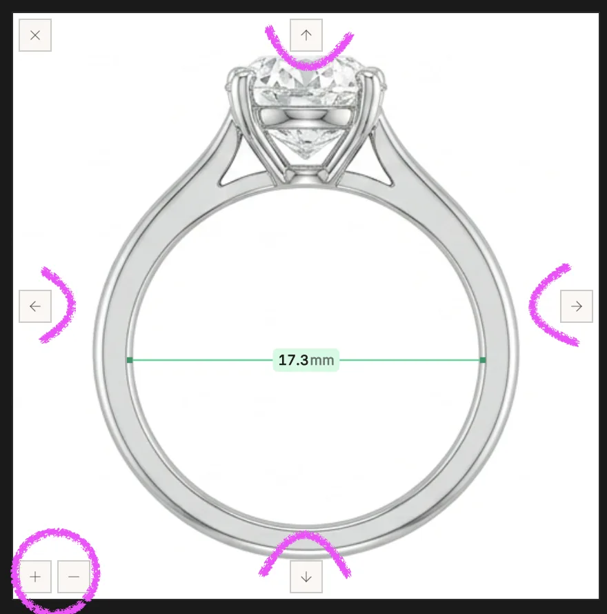 The same tile after nudging and zooming, with the piece recomposed in the frame
